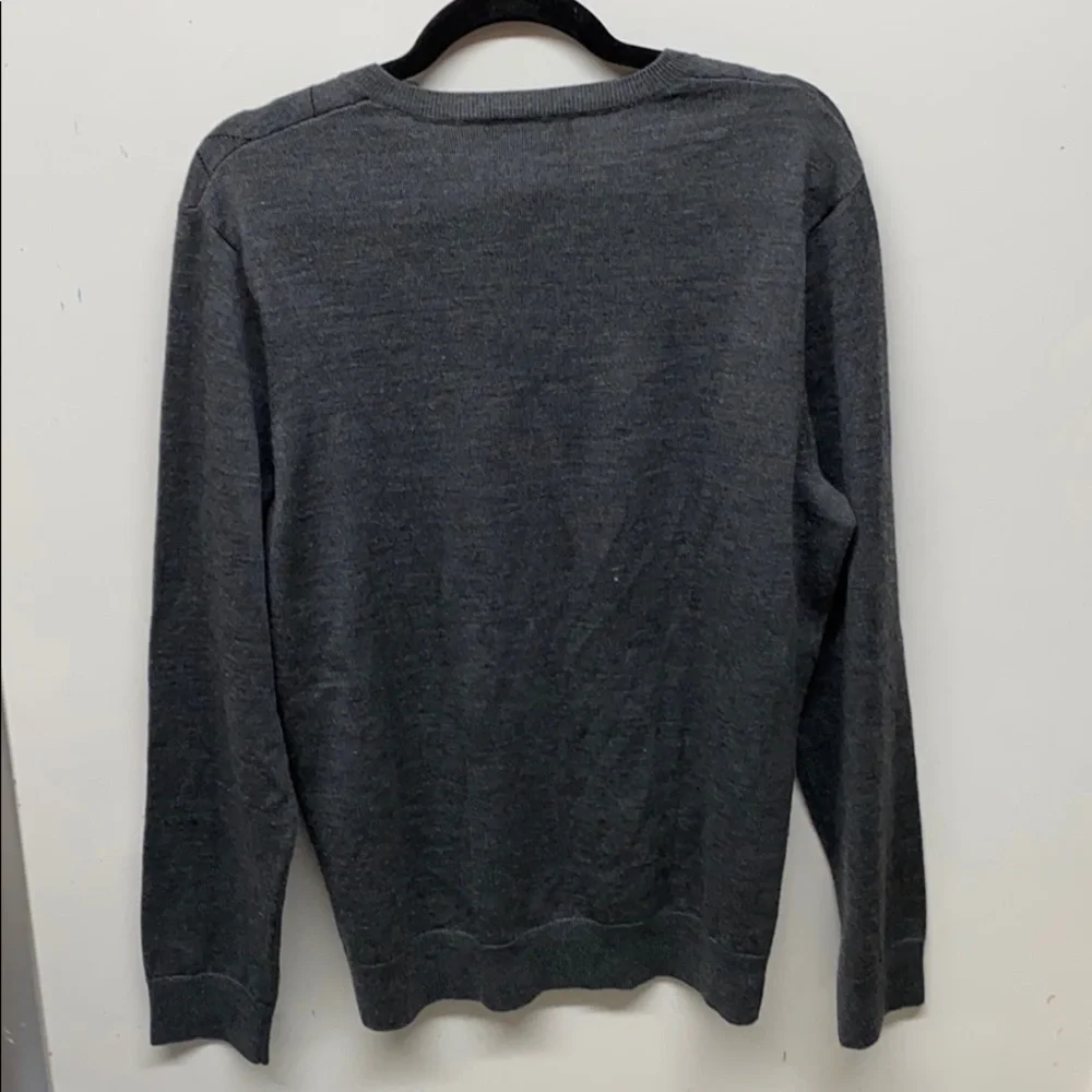 BANANA REPUBLIC dark gray Wool Pullover Sweater